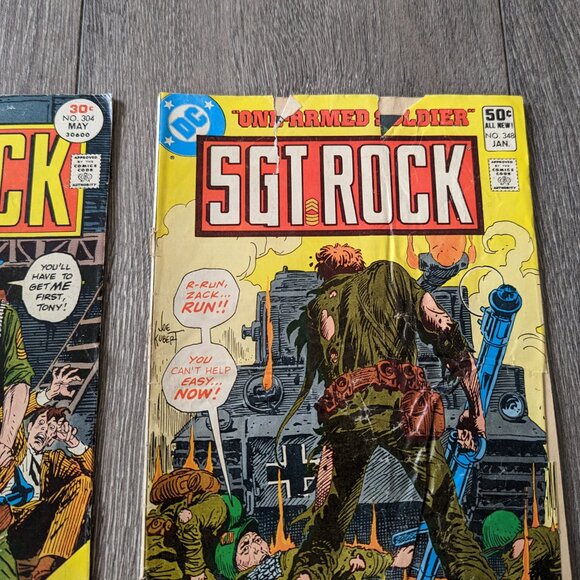Vintage SGT ROCK DC Comics Lot of 2 #304 #348 Bronze Age - Picture 5 of 5